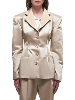 Structured Satin Jacket (rr112-beige)