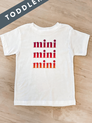 Mini White Toddler Graphic Tee