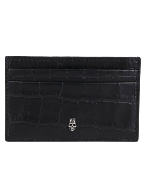 Alexander Mcqueen Skull Embellished Cardholder