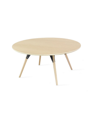 Clarke Small Circle Coffee Table - Maple