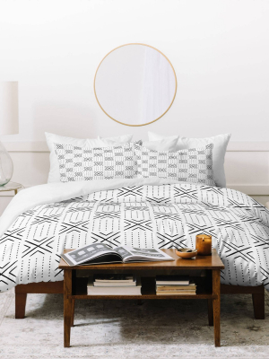 Little Arrow Design Co Mud Cloth Tile Duvet Set - Deny Designs