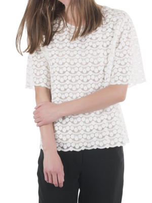 Sophia Lace Blouse Creme