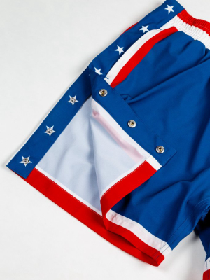 The Big Reveal | American Flag Tear Away Swim Trunks