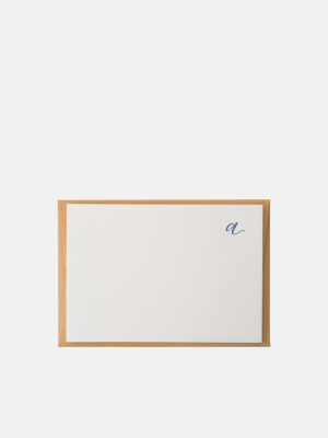 Letterpress Monogram Notecard Set
