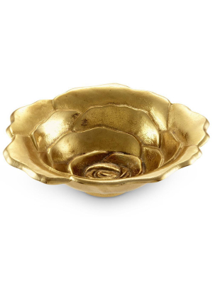 Julia Knight Rose 8" Bowl In Gold