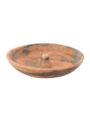 Large Incense Holder - Pink Marble