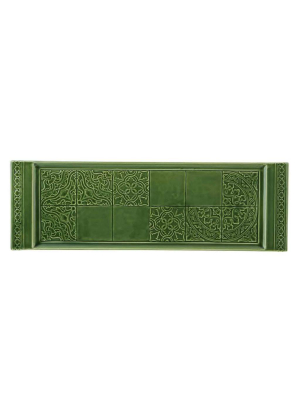 Bordallo Pinheiro Rua Nova Green Tart Tray