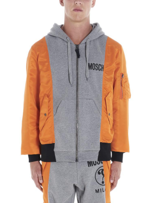 Moschino Hybrid Logo Hooded Jacket