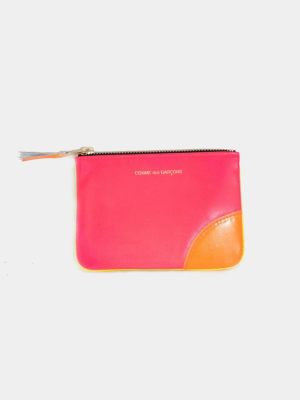Super Fluo Pouch , Pink And Yellow