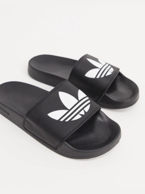 Adidas Originals Adilette Lite Sliders In Black