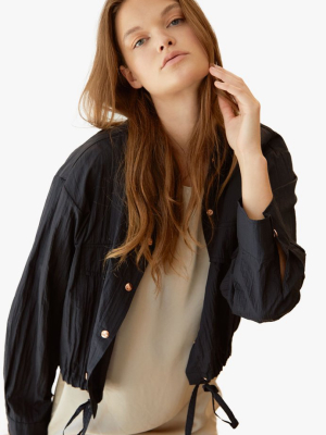 Sheer Blouson Jacket