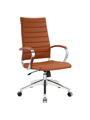 Office Chair Modway Brown Clay