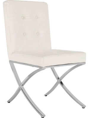 Wade Tufted Side Chair White