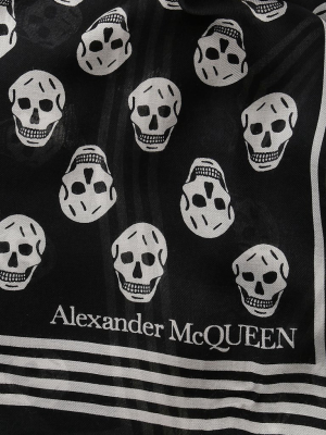 Alexander Mcqueen Allover Skull Scarf