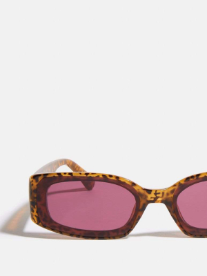 Nella Rose X Skinnydip London Tort Rectangular Sunglasses