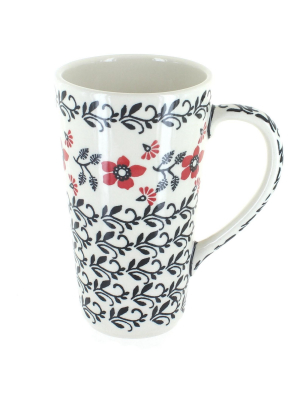 Blue Rose Polish Pottery Scarlett Ivy Large Coffee Mug