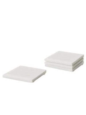 Marble Coasters Square Set Of Four