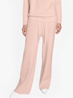 Cashmere Leisure Pants In Pink