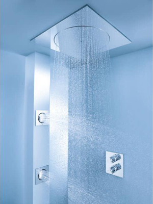 Grohe America, Inc. 27 468 Grohe 27 468 2.5 Gpm Flush Mount Ceiling Rain Shower Head With Dreamspray Technology