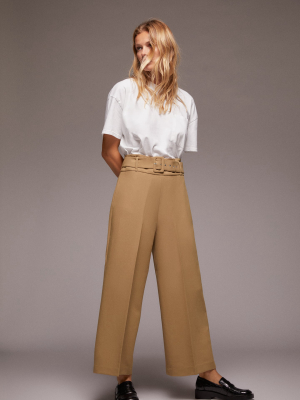 Culottes With Belt