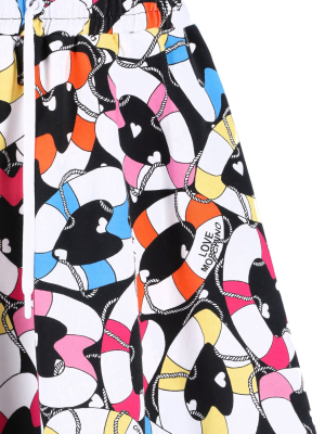 Love Moschino Heart Printed Skirt