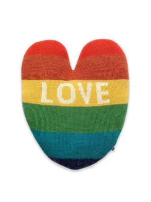 Heart Pillow - Rainbow/love