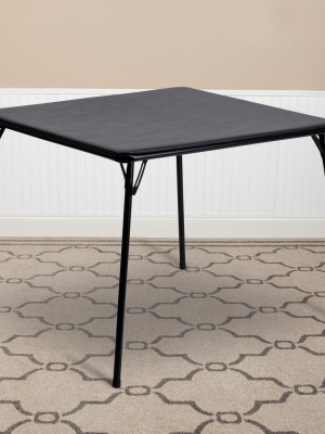 Flash Furniture Black Folding Card Table