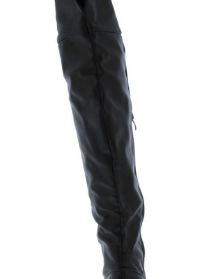 Linden02ok Black Back Cut Over The Knee Boot