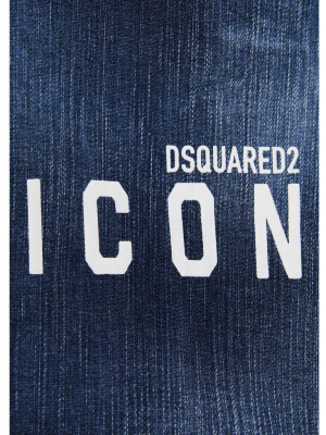 Dsquared2 Icon Logo Print Denim Shirt