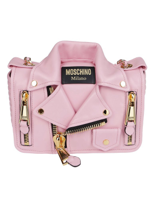 Moschino Biker Jacket Shoulder Bag