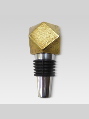 Bottle Stopper Aluminum/gold - Threshold™