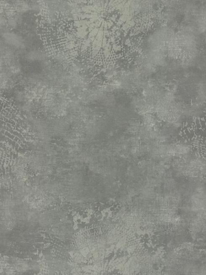 Relic Wallpaper In Charcoal From The Urban Oasis Collection By York Wallcoverings