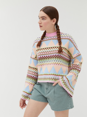 Crās Millecras Intarsia Knit Sweater