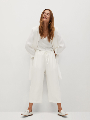 Bow Culottes Pants