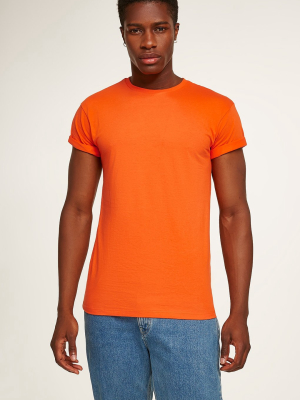 Orange Skinny Fit T-shirt