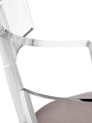 Tristan Acrylic Klismos Chair