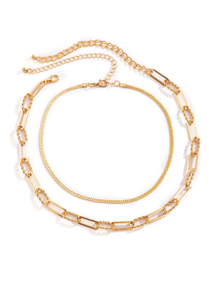 'simone' Layered Chain Necklace