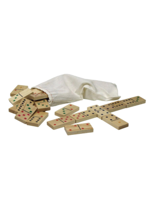 Wooden Standard Dominoes Set