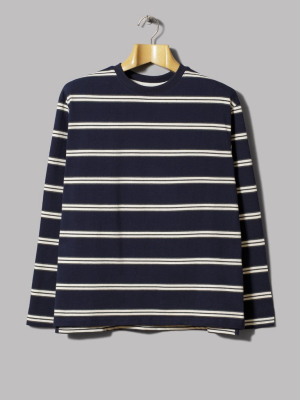 Uniform Bridge Vintage Stripe Tee (navy)