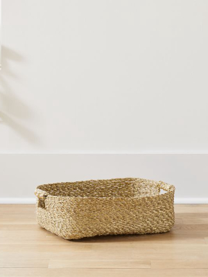 Metallic Woven Underbed Basket