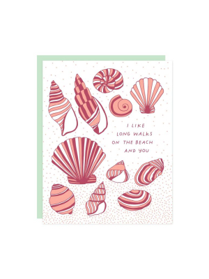 Walks On The Beach Card