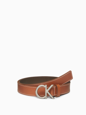 Ck Buckle Stitched Belt