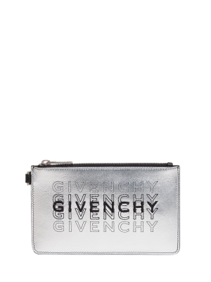 Givenchy Embroidered Logo Pouch