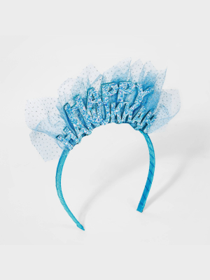 Girls' Hanukkah Tulle Headband - Cat & Jack™ Blue