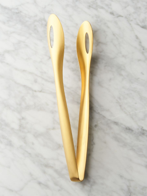 Brushed Gold Tongs