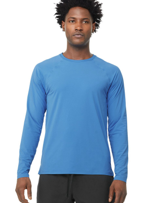 Idol Long Sleeve Performance Tee - Primary Blue