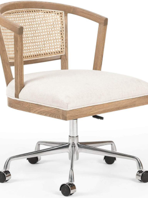 Alexa Desk Chair, Light Honey Oak
