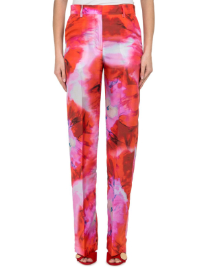 Msgm Tie-dye Printed Trousers