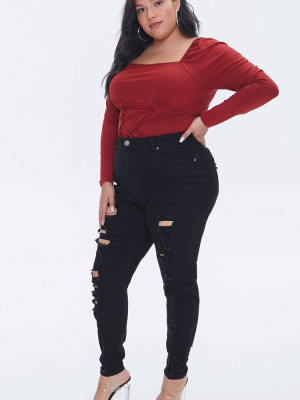 Plus Size High-rise Skinny Jeans