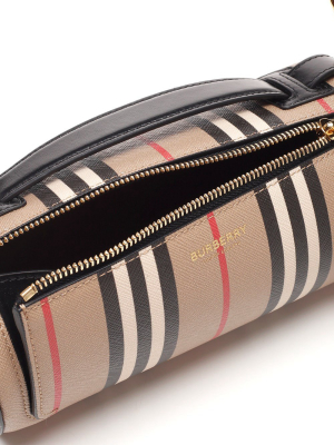 Burberry Icon Stripe Barrel Shoulder Bag